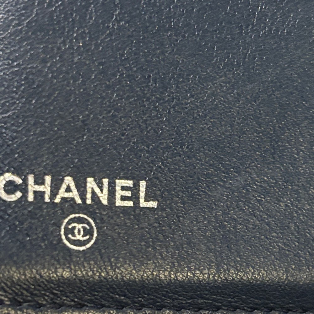 CHANEL Dark Blue CC Caviar Leather Wallet - Picture 11 of 16